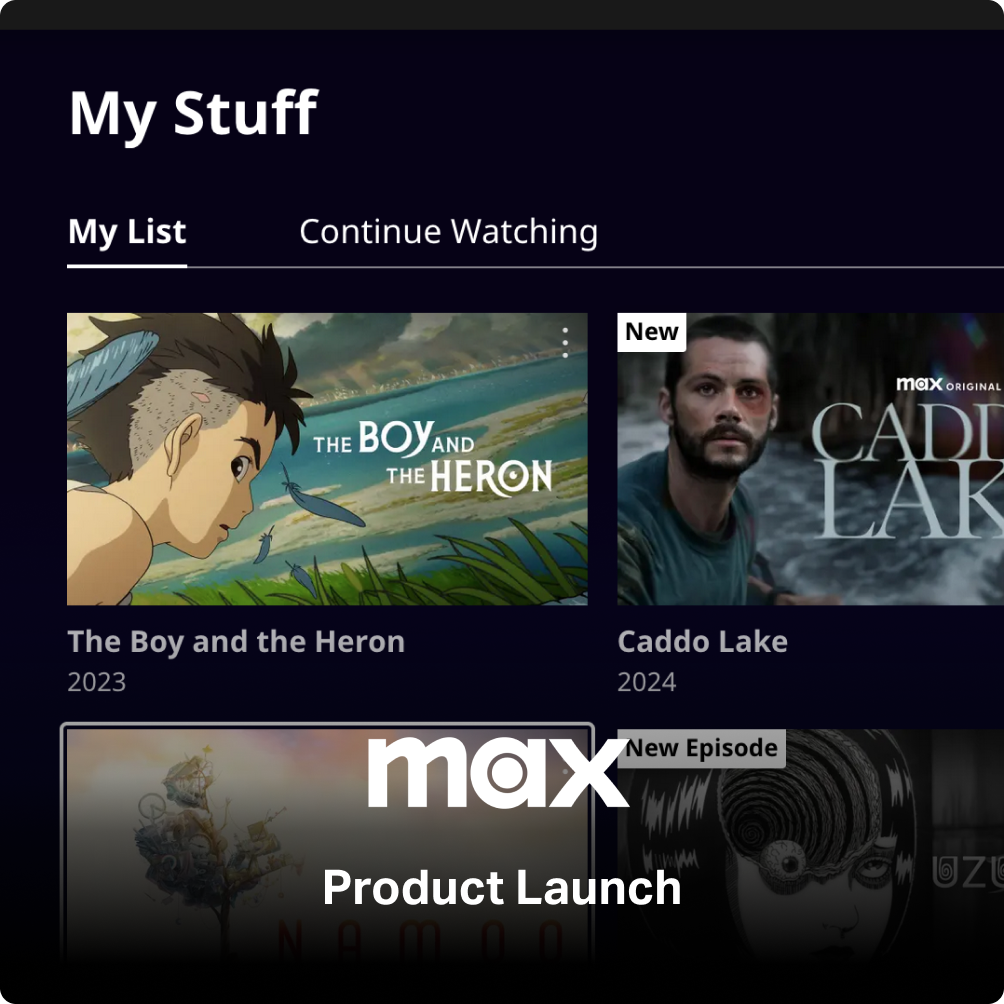 Max streaming platform launch design