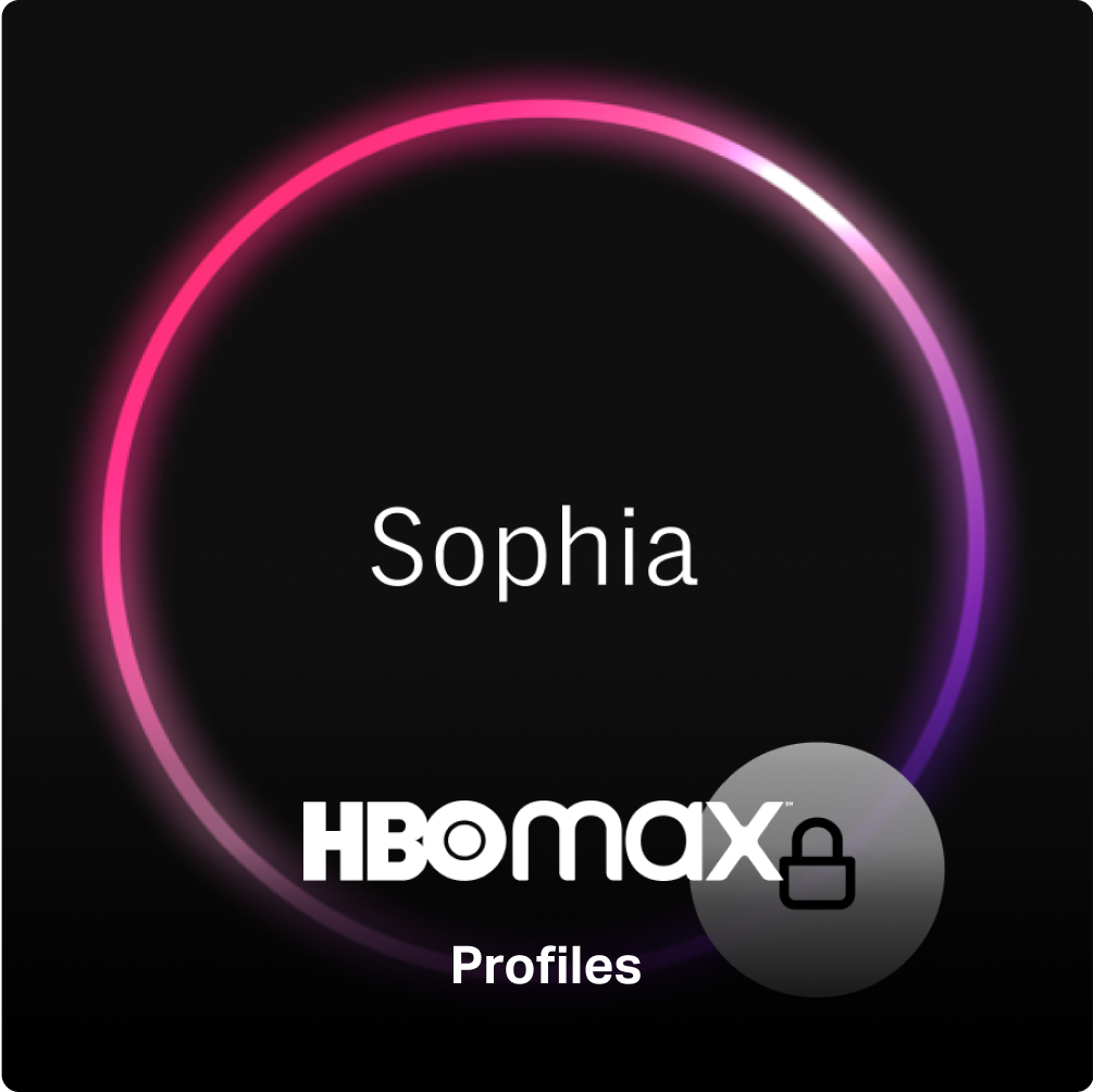 HBO Max profiles system launch interface
