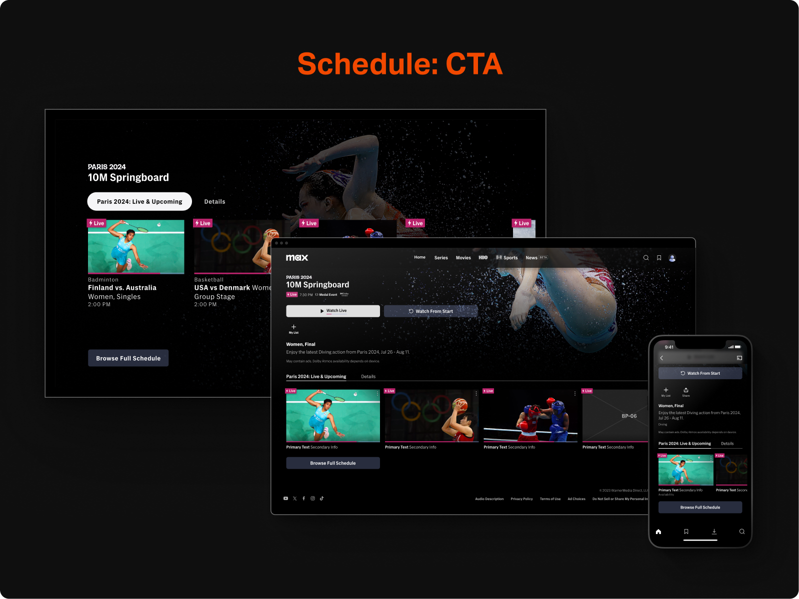 Approach D: Simplified CTA for schedule access (selected approach)