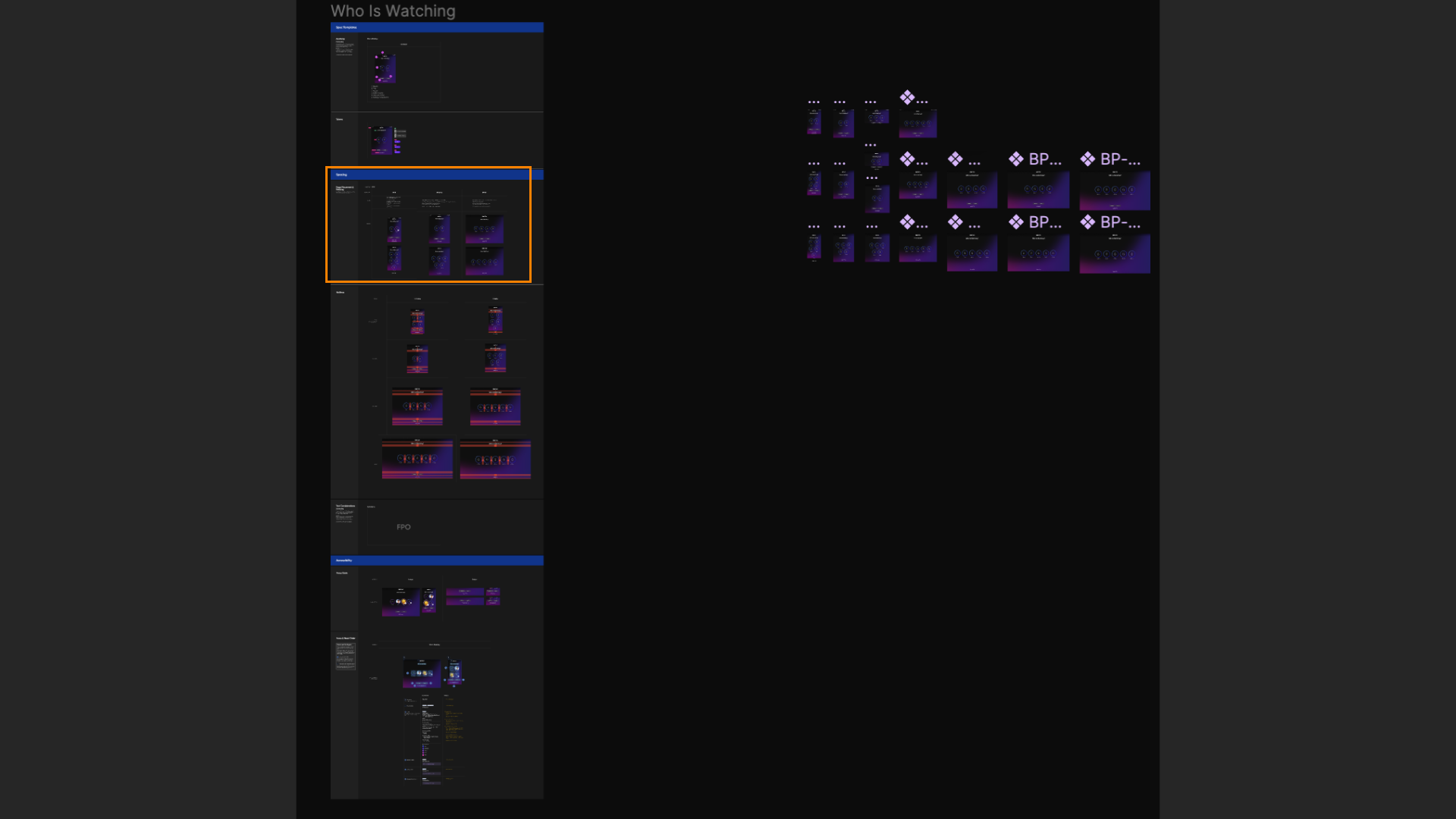 Profile editing responsive design