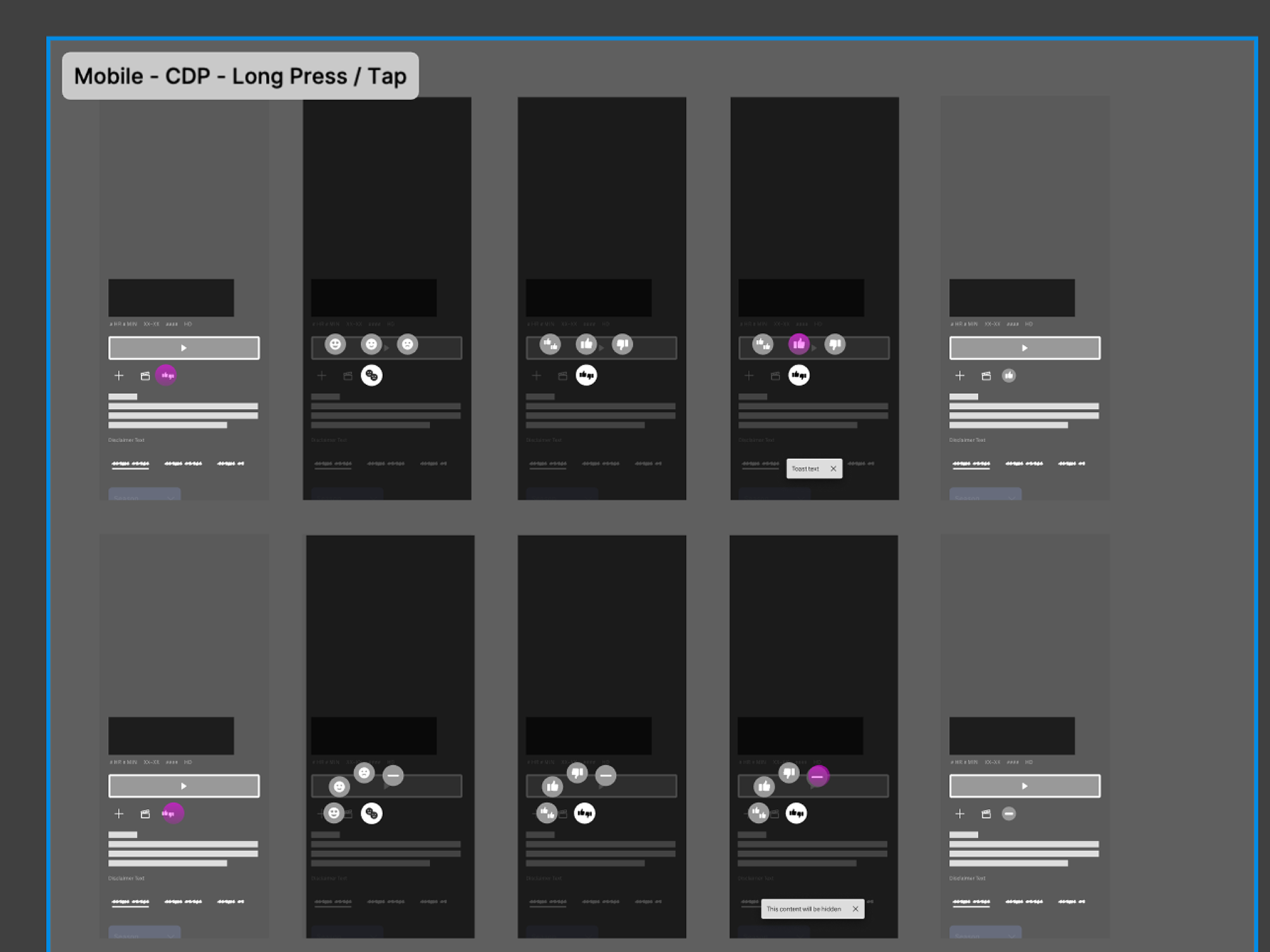 Grid of mobile designs.