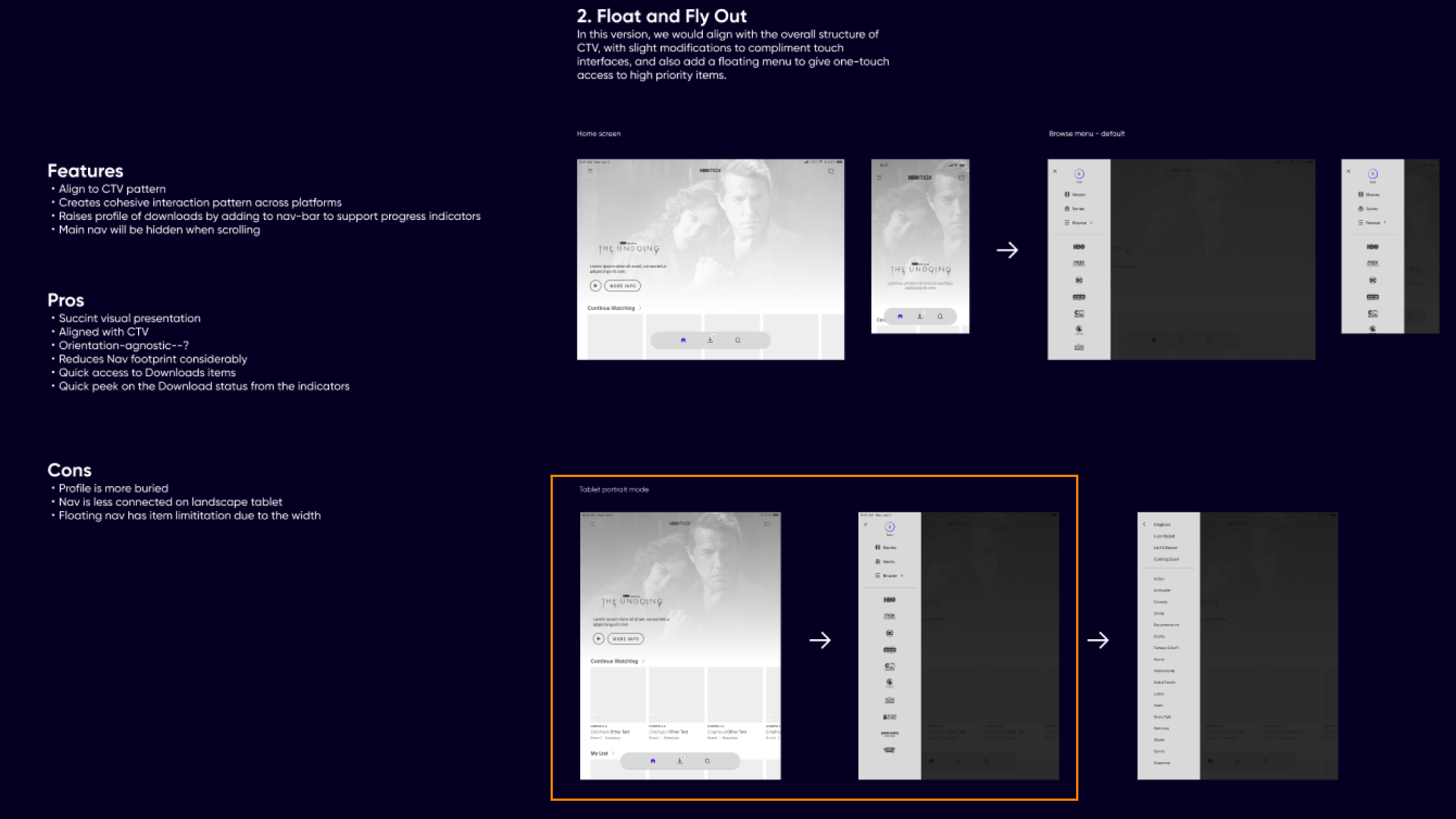 Close-up of early navigation explorations