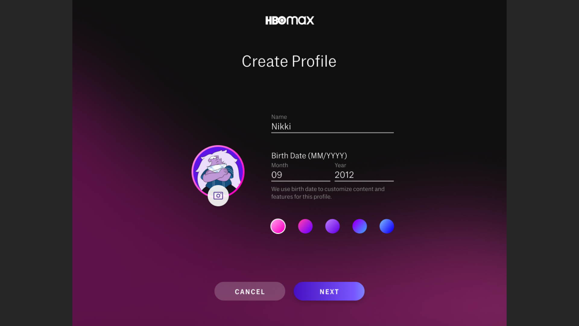 Photo upload flow step 7