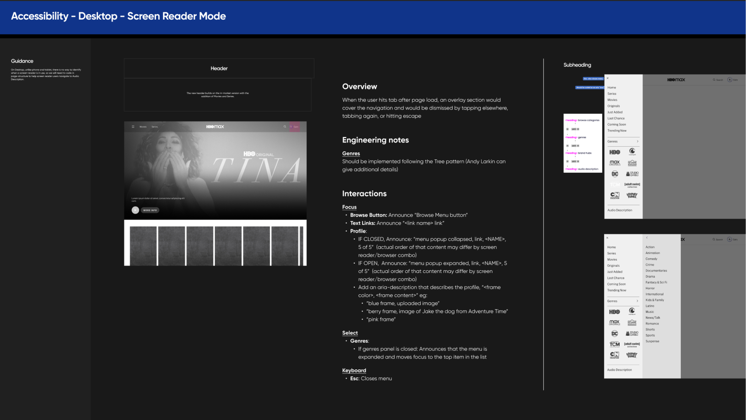 Navigation specification sheet 2